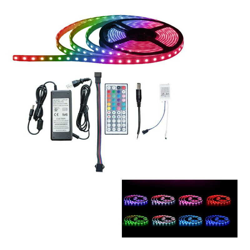 Beamtec（ビームテック） LEDテープライト 5m RGB 150連 SMD5050 防水 
