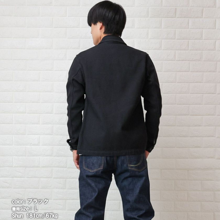 桃太郎ジーンズ（MOMOTARO JEANS） ジャケット ブラック ドビー