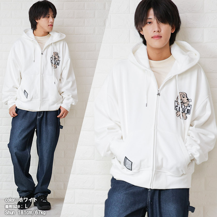 GALFY ガルフィー ジップ パーカー スウェット イヌクラブジップ