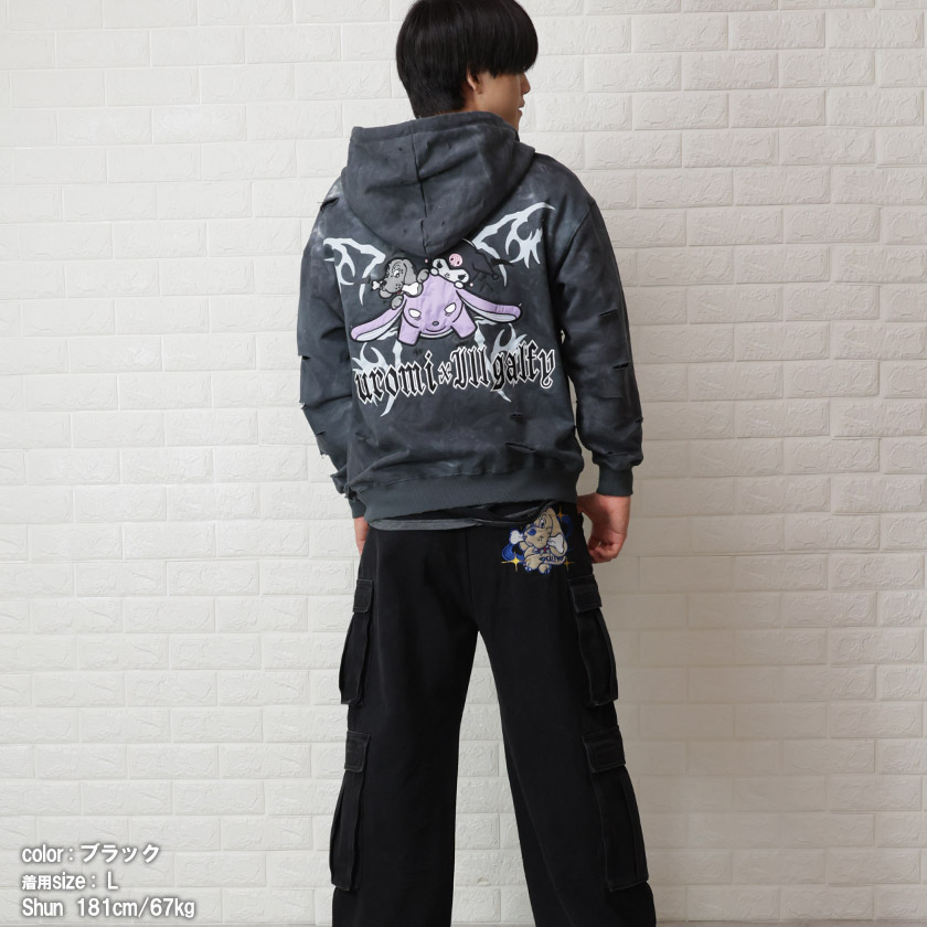 GALFY（ガルフィー） クロミ コラボ ジップパーカー スウェット