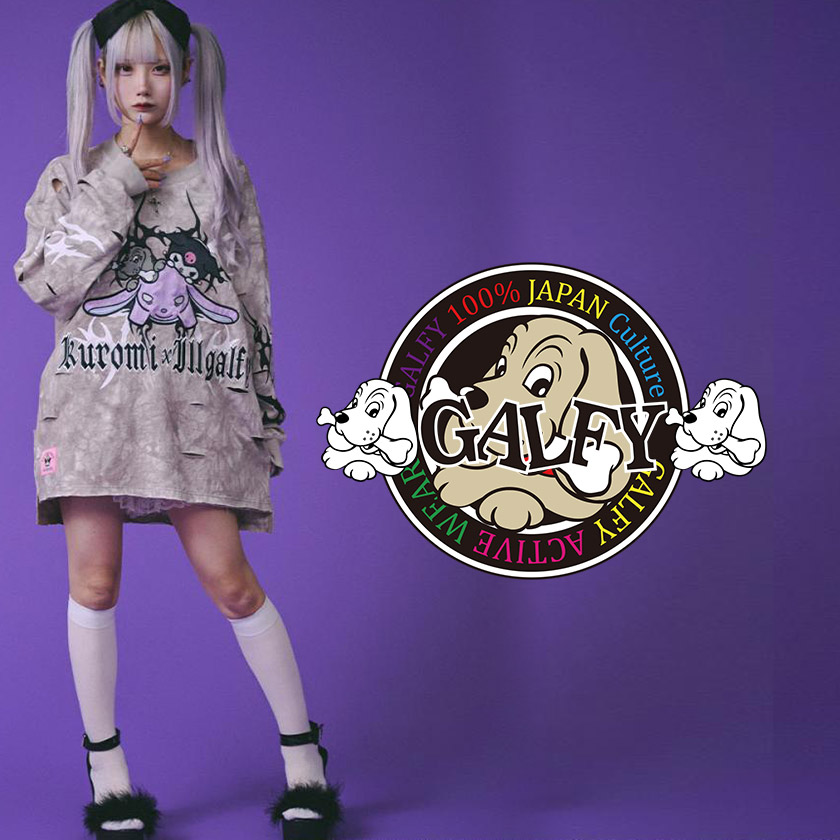 GALFY（ガルフィー） ロンt クロミ コラボ 長袖Tシャツ 大きいサイズ