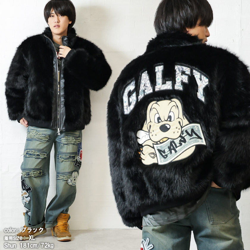 GALFY（ガルフィー） ワイド アウター メンズ ユニセックス 刺繍 お金