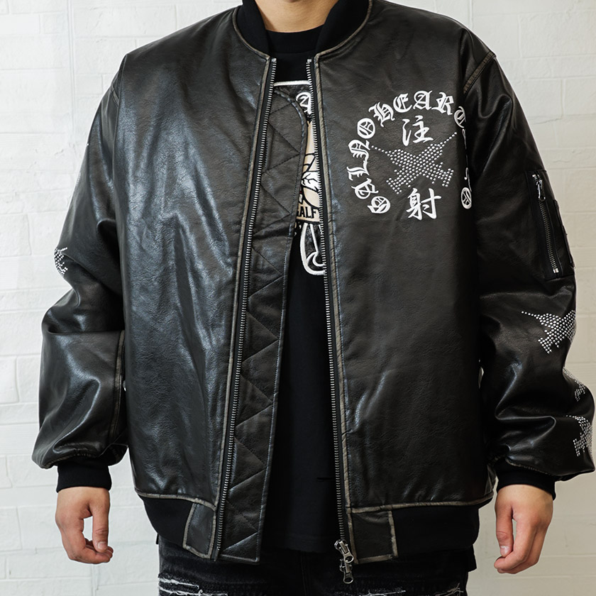 GALFY（ガルフィー） MA-1 ワイド メンズ ユニセックス 刺繍 ピカピカ