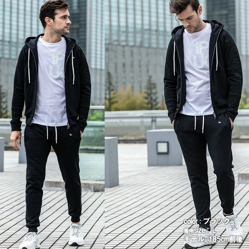 1PIU1UGUALE3 RELAX セットアップ スウェット フルジップ