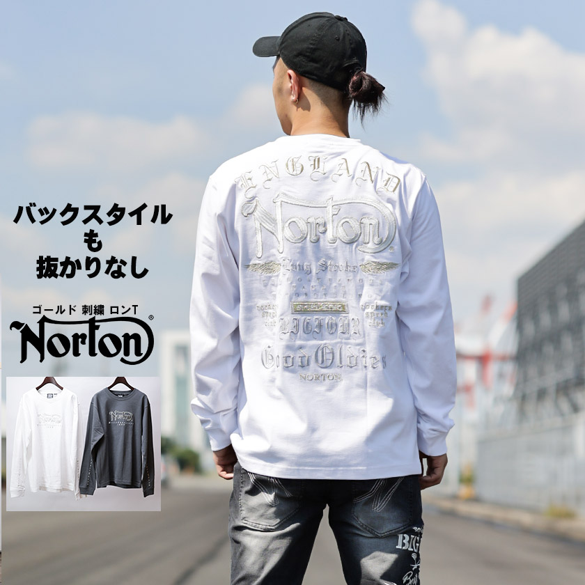 Norton長袖刺繍Tシャツ - Tシャツ