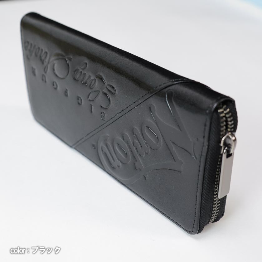 ノートン（NORTON） 本革 長財布 エンボス ウォレット ロゴ 同色