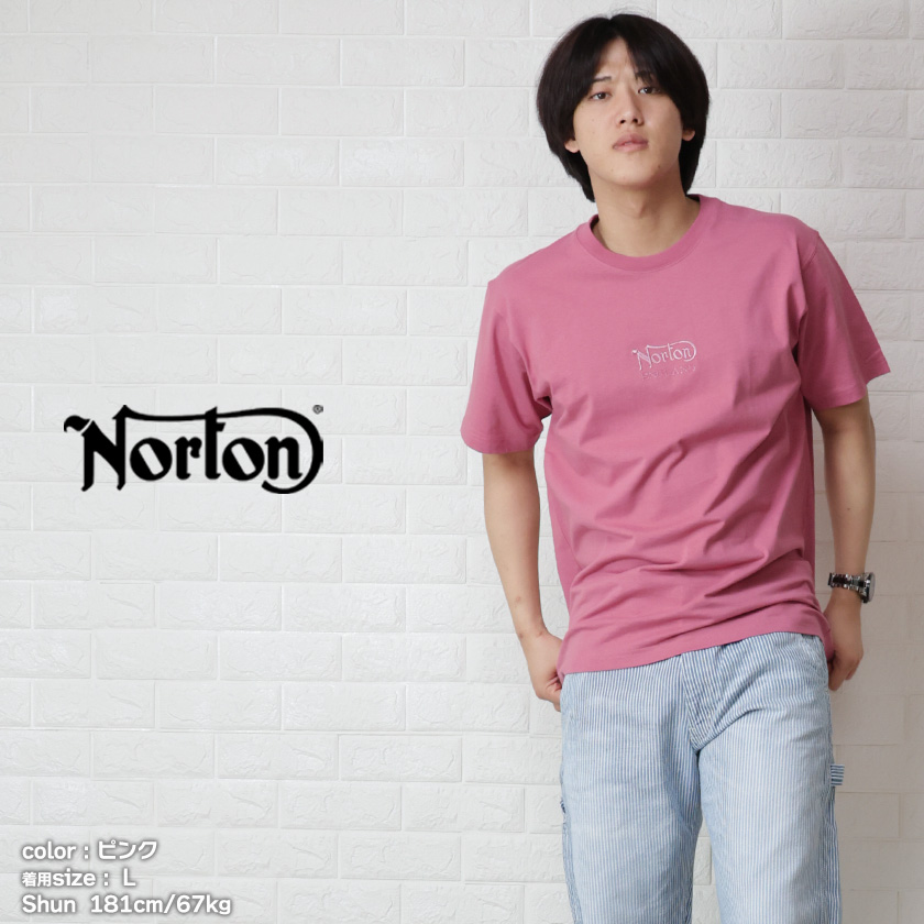 ノートン Norton サクラ シャイニー Tシャツ ブランド ピンク