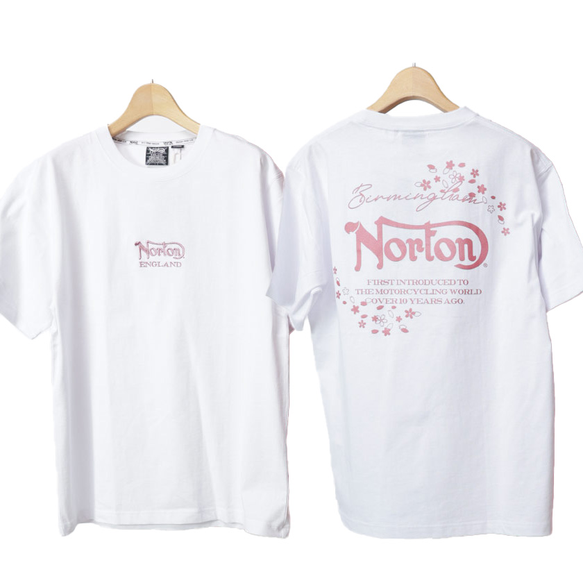 ノートン Norton サクラ シャイニー Tシャツ ブランド ピンク