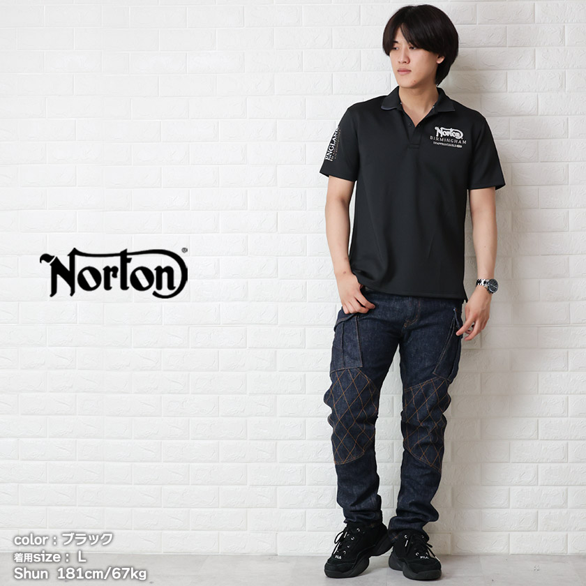 【人気投票 】ハイブランド人気ランキング！ ノートン Norton メタル ポイント W衿 ブランド ポロシャツ 半袖 トップス