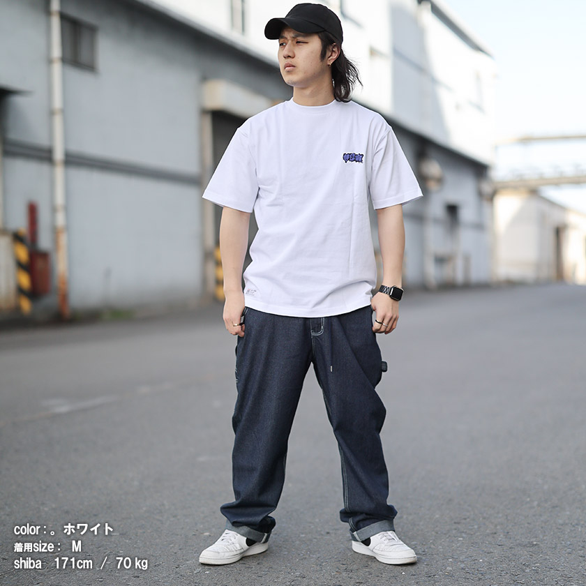 VISION street wear (ヴィジョン)サガラ刺繍 ストリート Tシャツ ユニ 