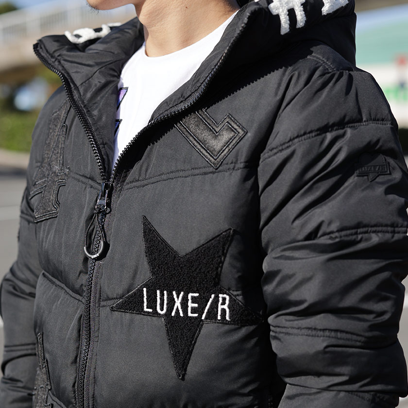 LUXE/R (ラグジュ) ロゴ ワッペン 中綿 アウター ブルゾン ジャケット 