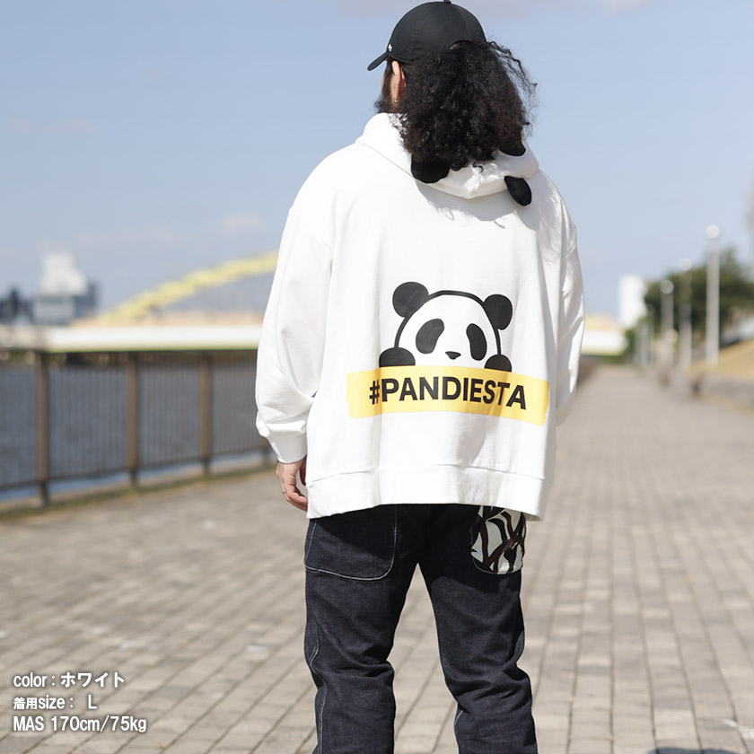PANDIESTA JAPAN パンディエスタ パンダ ビッグ パーカー UFO キャッチャー フーディ 熊猫 スウェット ユニセックス 533102