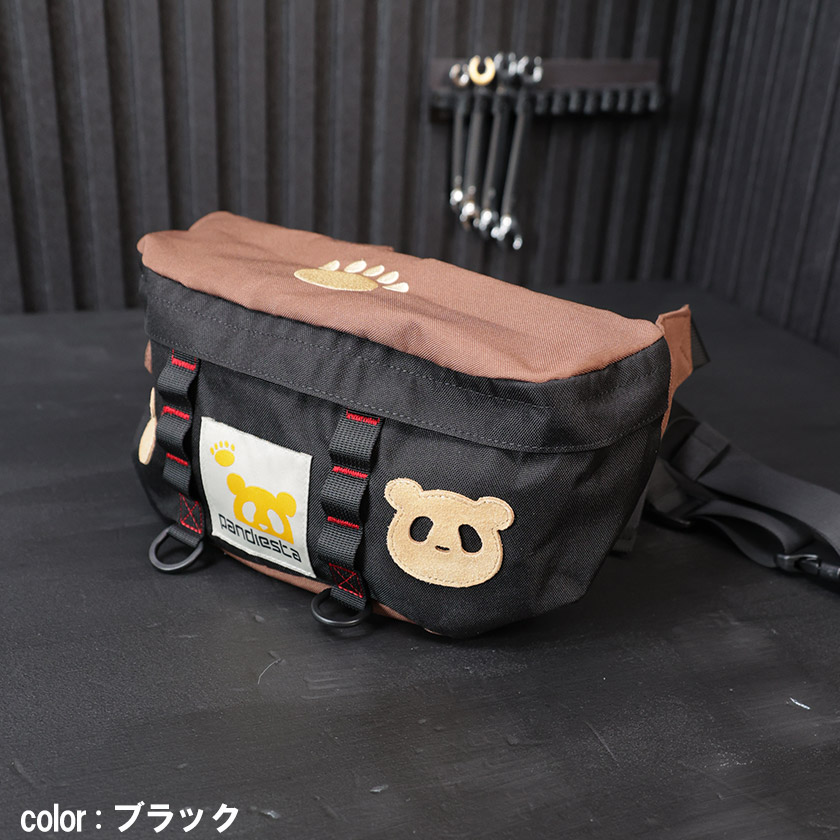 PANDIESTA JAPAN パンディエスタ ボディバッグ PANDIESTA JAPAN 熊猫謹製2way ミリタリーボディバッグ パンディ