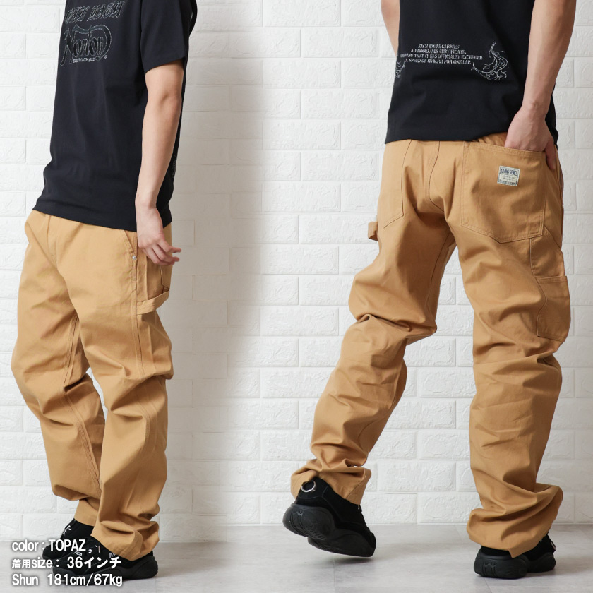 児島ジーンズ ペインターパンツ メンズ 富士金梅 カラー ワークパンツ