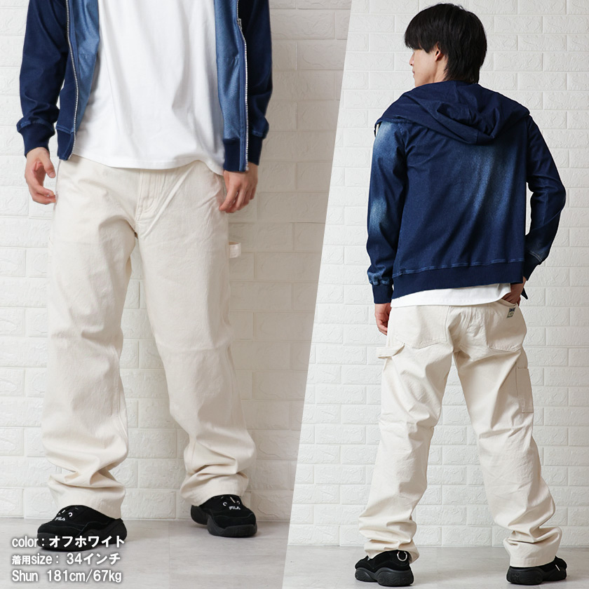 kannnnnページ 児島ジーンズ ペインターパンツ メンズ 富士金梅 カラー ワークパンツ