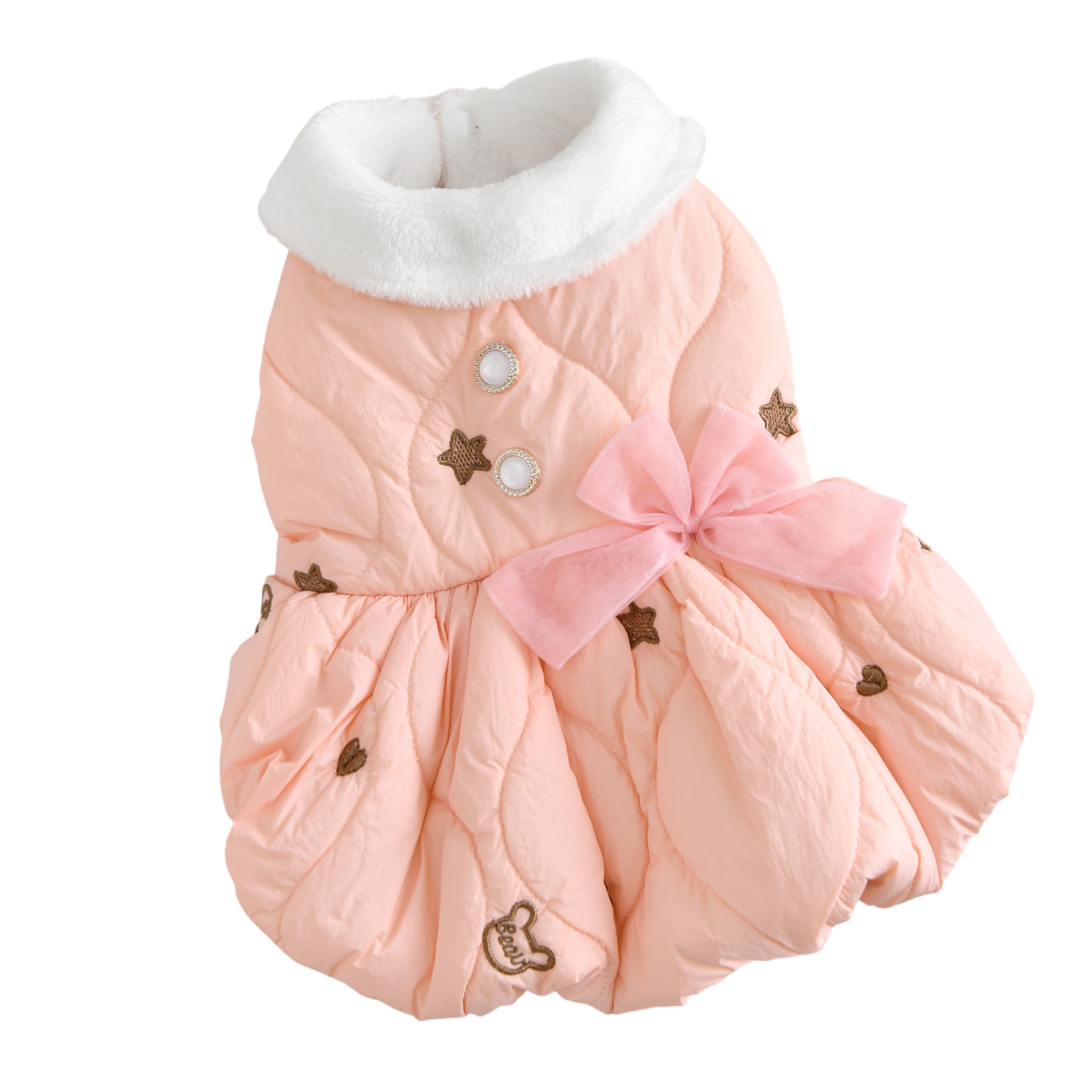 新商品 犬服 ドッグウェア 秋冬 防寒 裏起毛 ワンピース 小型犬 中型犬 