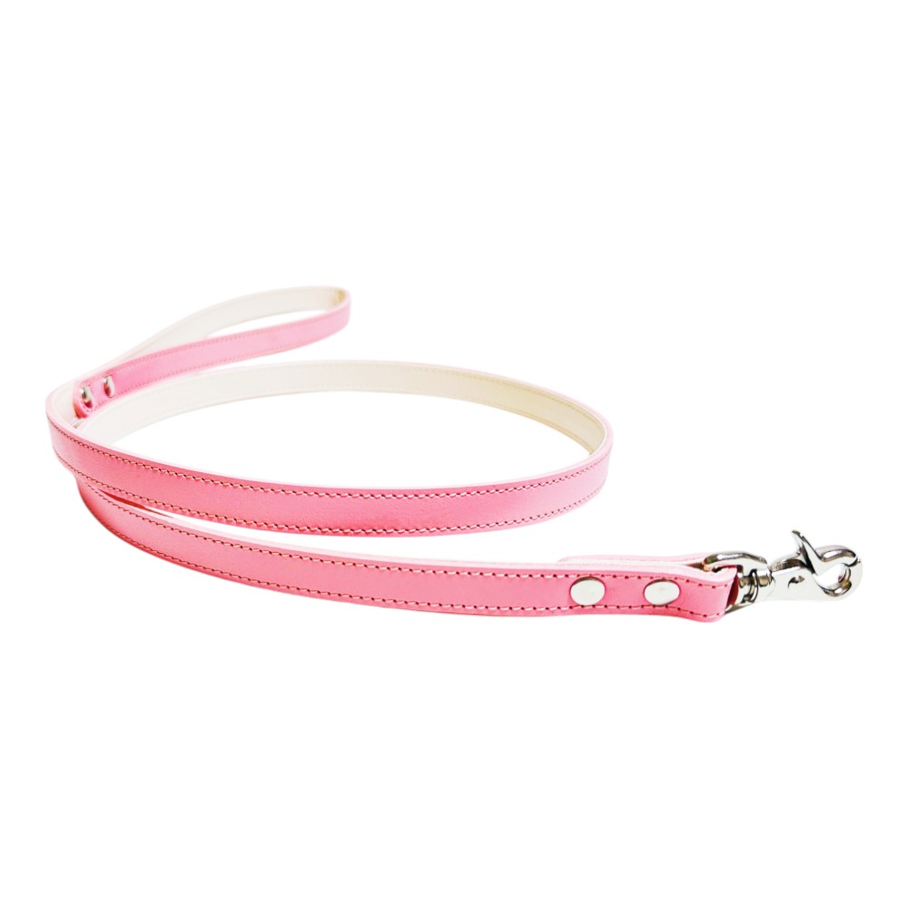 犬用リード 本革 牛ヌメ革 120cm ベーシックリード 2層構造 日本製金具