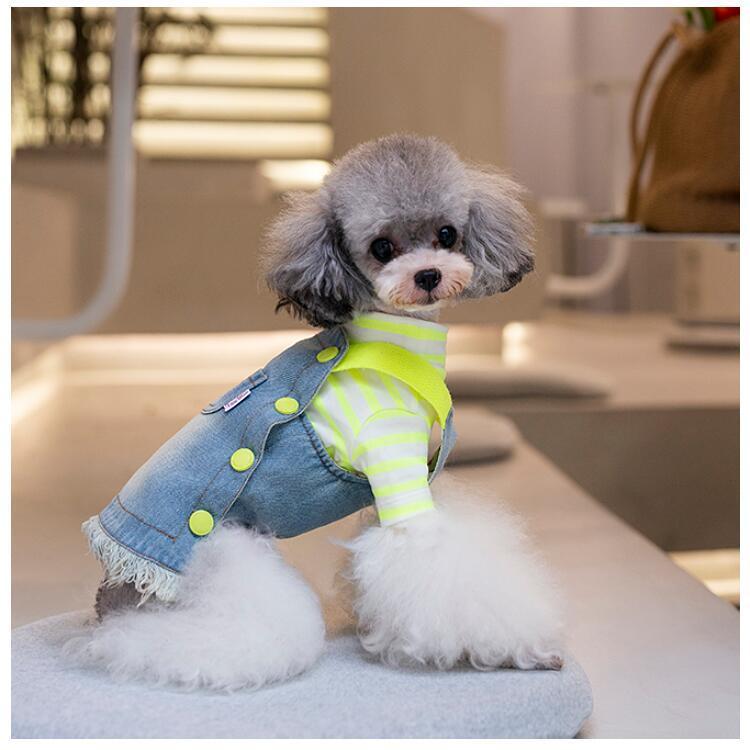 在庫限り 犬服 ワンピース デニム ドッグウェア 小型犬 中型犬 春 秋冬