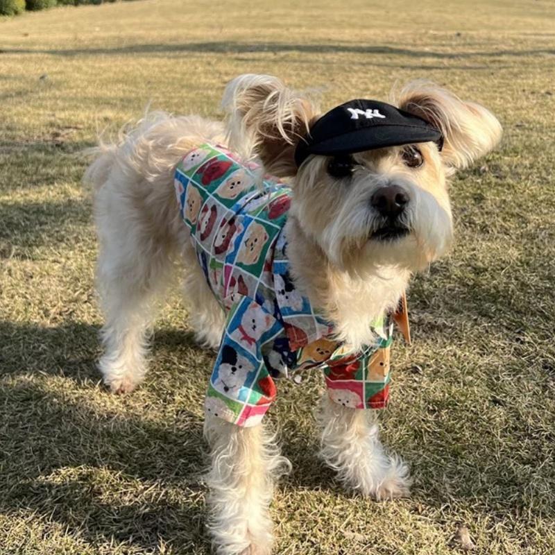 犬シャツ カラフル わんわん柄 シャツ ブランド 犬服 犬 服 犬の服