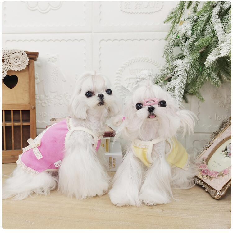 犬 ワンピース リネン MIX キャミ 犬服 ブランド 高級 服 犬の服