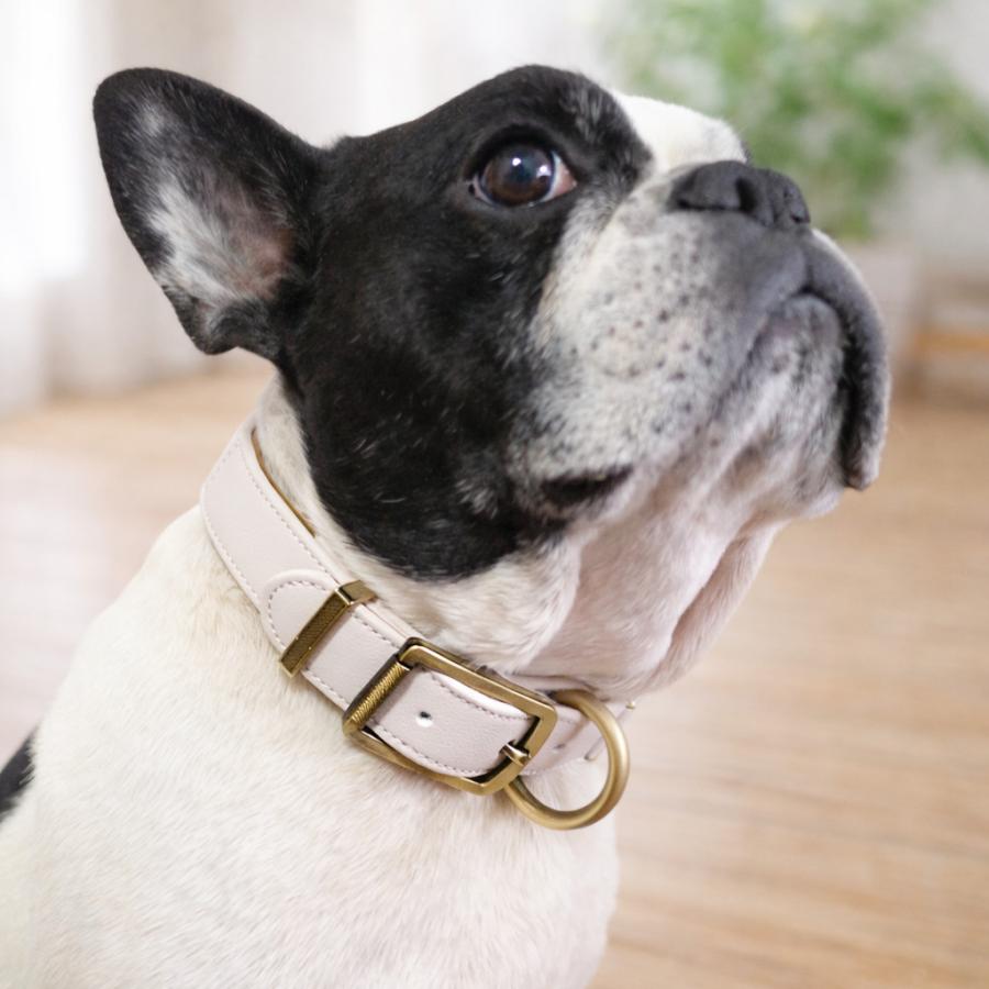 犬用首輪 マイクロファイバーレザー ベルトタイプ 毛が挟まりにくい