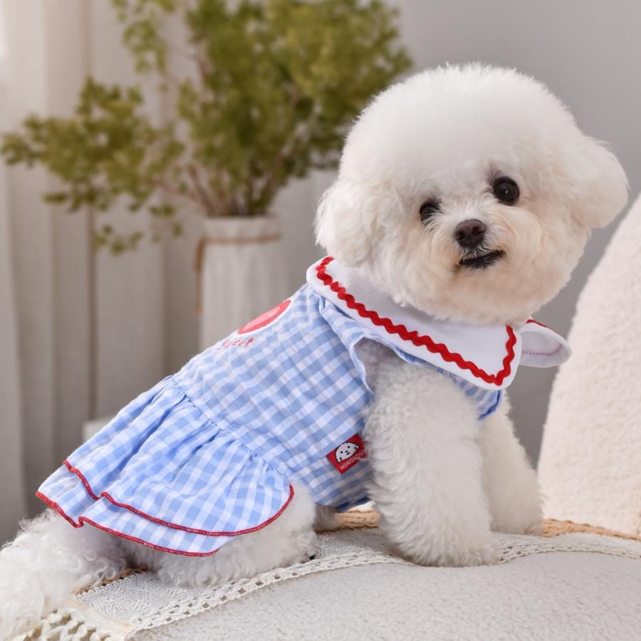 犬服 ワンピース 春夏 犬用 ドッグウェア 小型犬 中型犬 女の子
