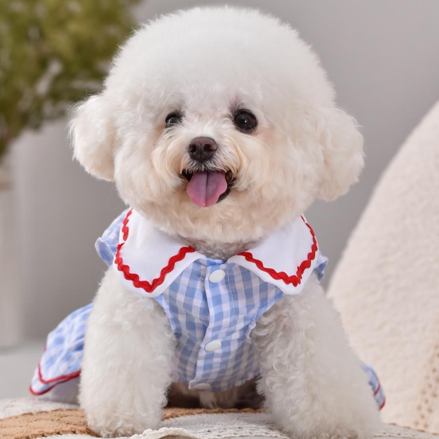 犬服 ワンピース 春夏 犬用 ドッグウェア 小型犬 中型犬 女の子