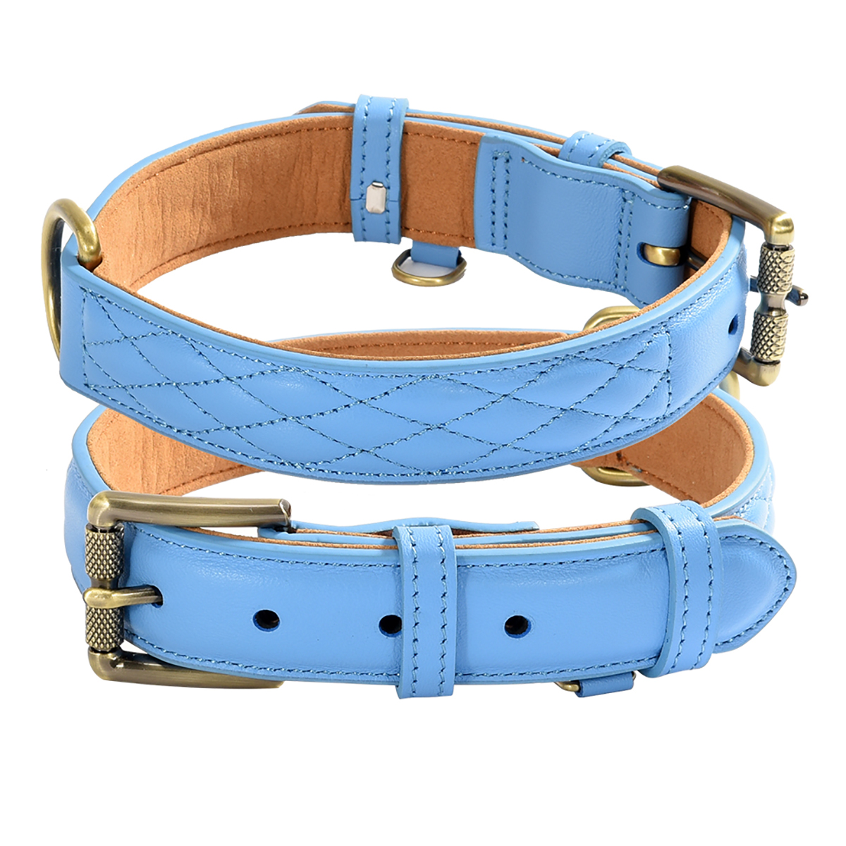 犬 首輪 ベルト首輪 本革首輪 キルティング加工 犬 ベーシック 犬首輪 シンプル 革 おしゃれ かわいい 小型犬 中型犬 大型犬サイズあり |  | 03