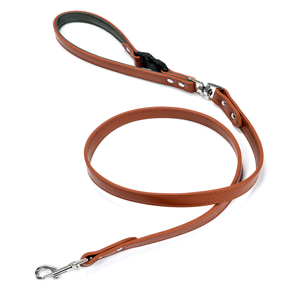 本革ペットリード 犬リード 回転金具 持ち手取り外し可能 カフェスタイル 5色展開 小型犬 中型犬 大型犬用 |  | 02