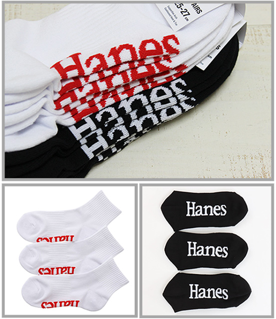 Hanes（ヘインズ） Hanes Originals オリジナルス 3足組 クォーター