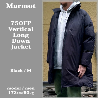 Marmot（マーモット） ロングダウンジャケット ブラック 黒 シンプル