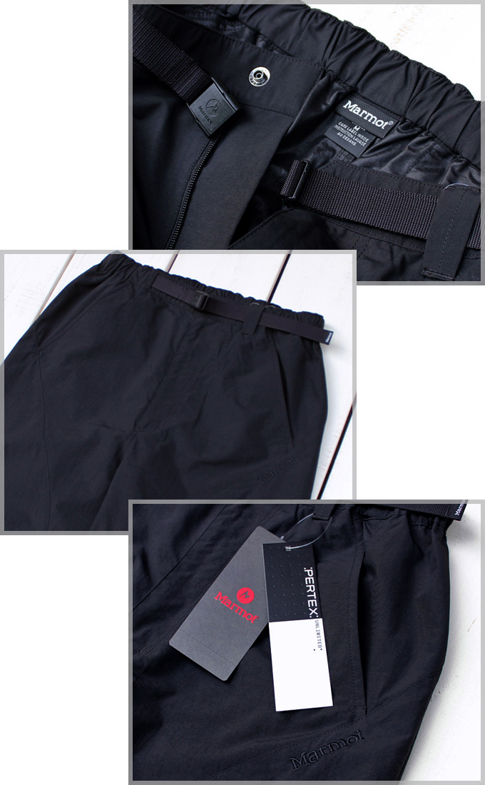 Marmot（マーモット） パーテックスジャンクションパンツ ブラック 黒