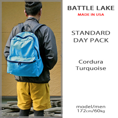 Battle Lake バトルレイク スタンダードデイパック ターコイズ コーデュラ ナイロン Standard Day Pack Turquoise  cordura nylon : battle-0110 : Beard Store - 通販 - Yahoo!ショッピング