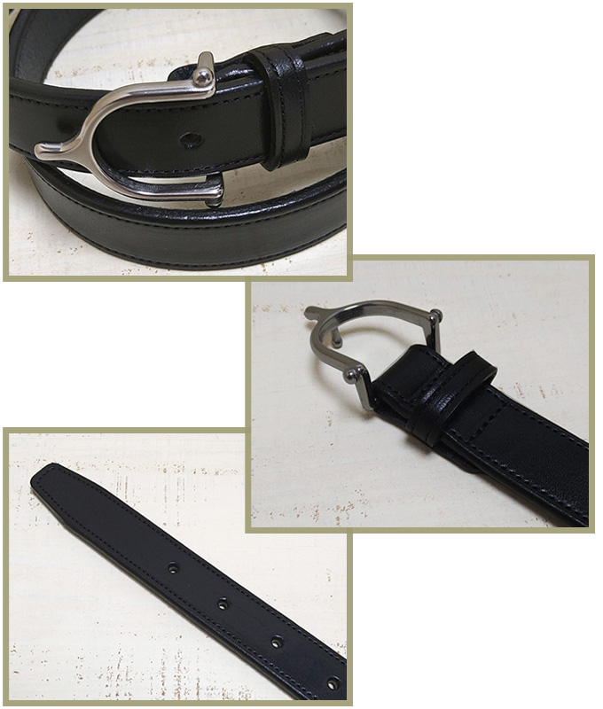 TORY LEATHER（トリーレザー） ブライドルレザーベルト ブラック 黒 1