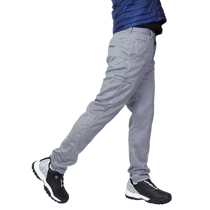 裏起毛 ゴルフパンツ メンズ ゴルフ スポーツ 千鳥 男性 紳士 DOGSHOT