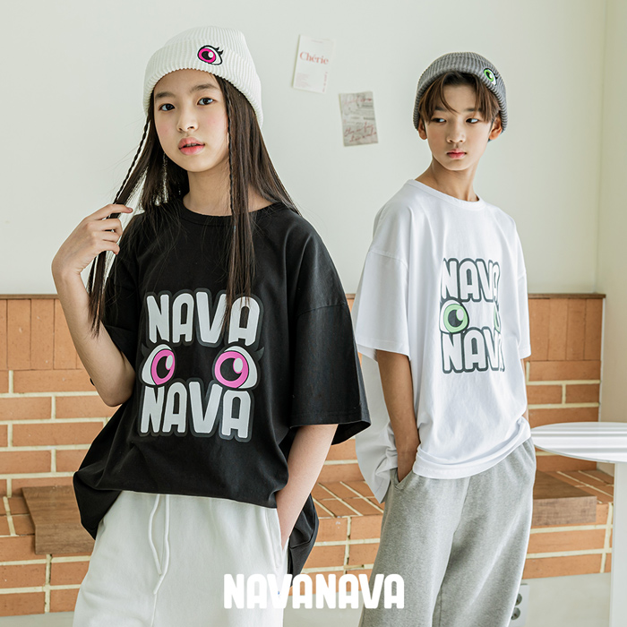 ナバナバ Tシャツ レディース ジュニア クルーネック カットソー 半袖 韓国 K-POP 韓流 ストリート ダンス ビックサイズ オーバーサイズ｜bearfoot-shoes｜15