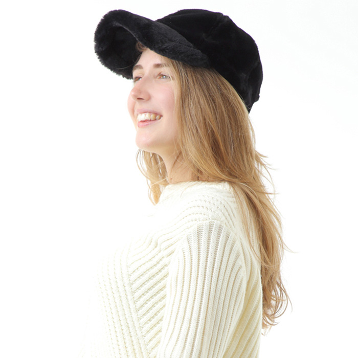 ファーキャップ レディース あったかい 帽子 ふわふわ もこもこ 防寒 フェイクファー 毛皮 冬 雪 スカラ SCALA MYRAH SS1023 ポイント利用 | SCALA | 11