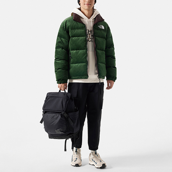 リバーシブル ダウンジャケット メンズ ヌプシ ノースフェイス THE NORTH FACE 92 アウター ショート丈 スポーツ 運動 グリーン 緑｜bearfoot-shoes｜07