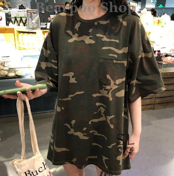 Tシャツ レディース 半袖 夏 カットソー 迷彩柄 トップス ロンティー おしゃれ お中元 Bear 03rqnzu Bear Poo Yahoo Shop 通販 Yahoo ショッピング