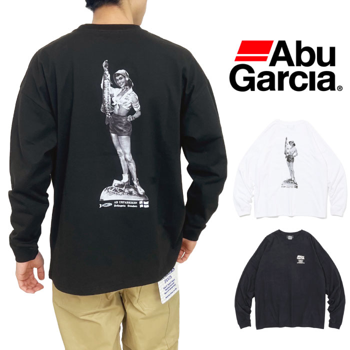 AbuGarcia アブガルシア ミスABU 長袖BIGTシャツ メンズ ロンT ビッグT ビッグシルエット 23AAB-006 ABG230802  正規品 ゆうパケット1点まで送料無料