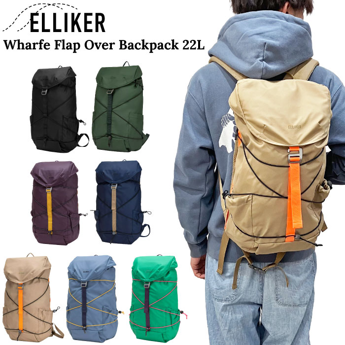 ELLIKER エリカー ワーフェ - フラップオーバーバックパック22L リュックサック 通勤 通学 デイパック アウトドア タウンユース 日常使い メンズ レディース バッグ カバン ビジネス 防水 34002 ELLIKER（エリカー） ワーフェ - フラップオーバーバックパック22L