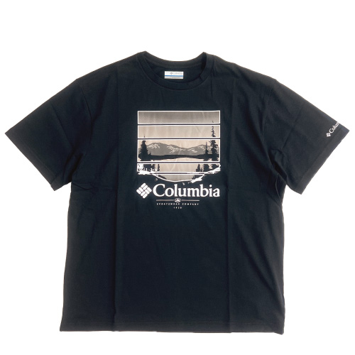 Columbia コロンビア パスレイクグラフィックTシャツ2 半袖Tシャツ メンズ オーガニックコットン アウトドア キャンプ AJ2959 ゆうパケット1点まで送料無料｜bears-mall｜02