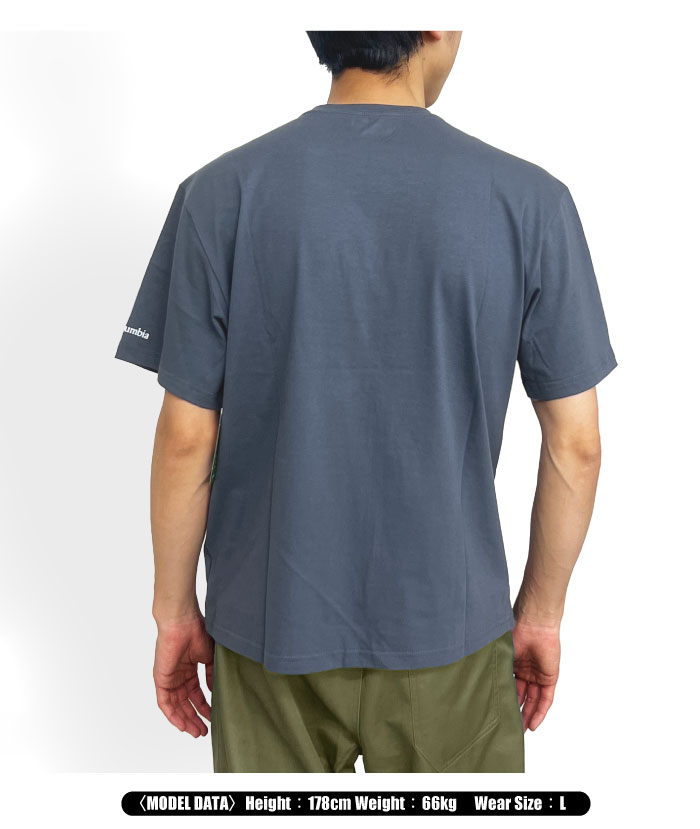 Columbia コロンビア パスレイクグラフィックTシャツ2 半袖Tシャツ メンズ オーガニックコットン アウトドア キャンプ AJ2959 ゆうパケット1点まで送料無料｜bears-mall｜09