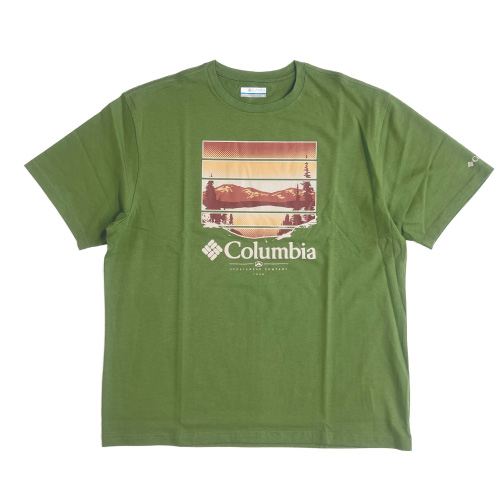 Columbia コロンビア パスレイクグラフィックTシャツ2 半袖Tシャツ メンズ オーガニックコットン アウトドア キャンプ AJ2959 ゆうパケット1点まで送料無料｜bears-mall｜03
