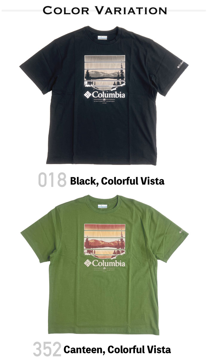 Columbia コロンビア パスレイクグラフィックTシャツ2 半袖Tシャツ メンズ オーガニックコットン アウトドア キャンプ AJ2959 ゆうパケット1点まで送料無料｜bears-mall｜11