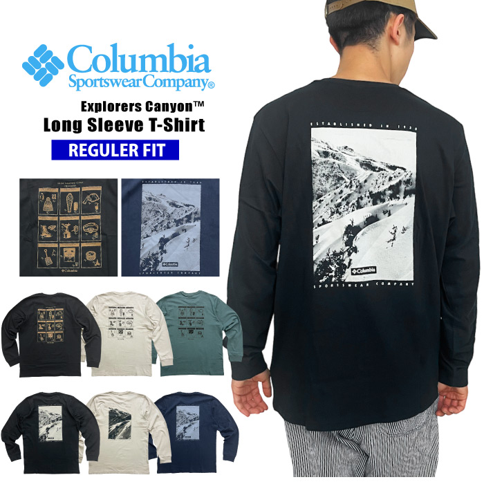 コロンビア エクスプローラーキャニオンロングスリーブTシャツ メンズ 