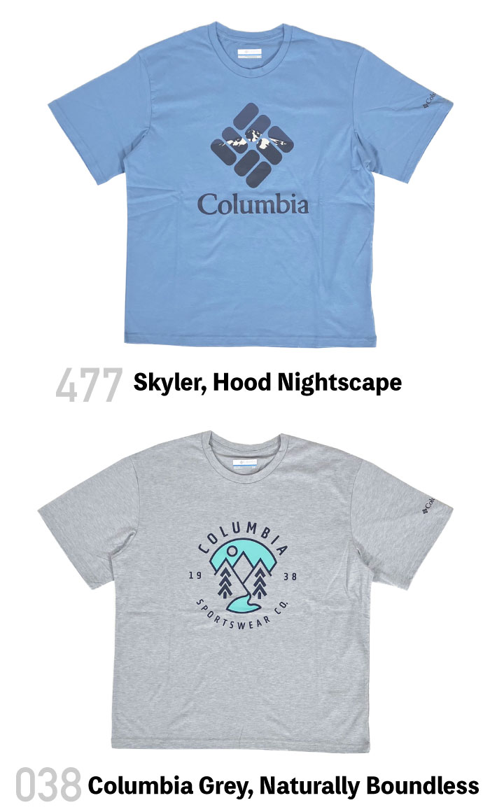 Columbia コロンビア メンズ 半袖Tシャツ ラピッドリッジグラフィックTシャツ オーガニックコットン AX0403 ゆうパケット1点まで送料無料｜bears-mall｜12