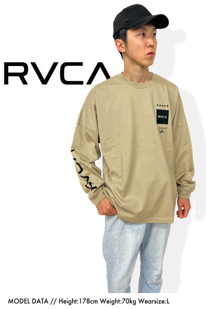 RVCA ルーカ 長袖Tシャツ ロングスリーブ 長袖Tシャツ オーバーサイズ