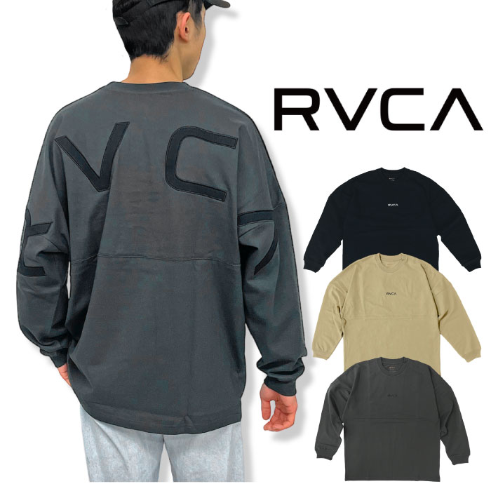 RVCA ルーカ アーチロゴ 長袖Tシャツ ロングスリーブ オーバーサイズ ロンT スポーツ BE041057 ゆうパケット1点まで送料無料