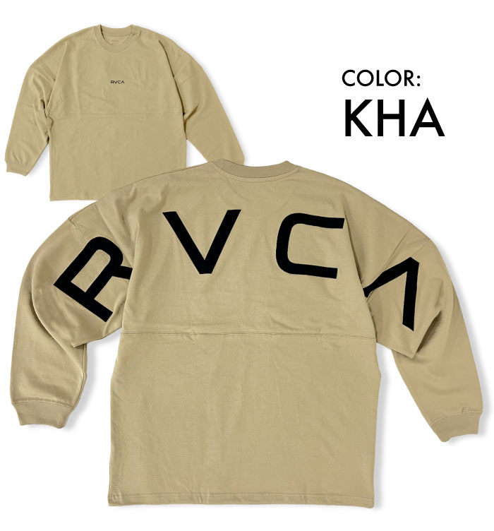 RVCA ルーカ アーチロゴ 長袖Tシャツ ロングスリーブ オーバーサイズ ロンT スポーツ BE041057 ゆうパケット1点まで送料無料